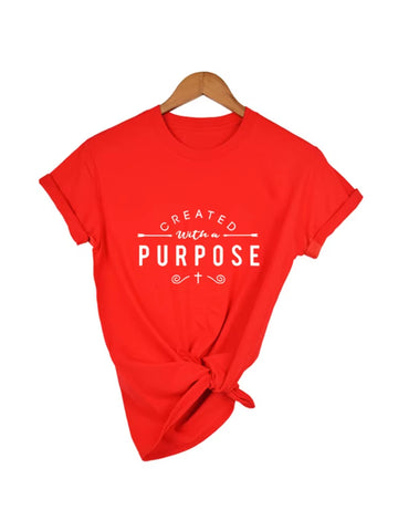 Created with a Purpose Cross T Shirts