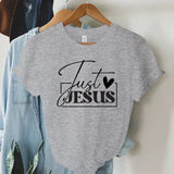 Graphic T-Shirt for Women - "Just Love Jesus" Summer Top