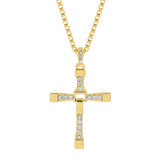 Vintage Gothic Hollow Cross Pendant Necklace