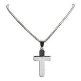 Stainless Steel Bible Big Cross Chain Necklace