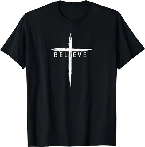 Believe Christian Cross Jesus T-Shirt