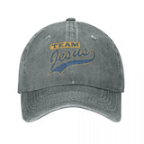 Christian Team Jesus Denim Baseball Cap