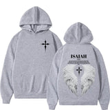 Aesthetic Christian Jesus Wing Bible Verse Hoodies