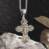 Gothic Skull Jesus Cross Pendant Necklac