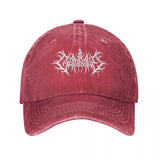 God Is Love Death Metal Denim Baseball Cap