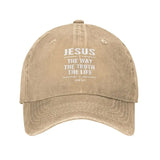 Jesus The Way The Truth The Life Baseball Cap