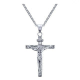 Vintage Gothic Hollow Cross Pendant Necklace