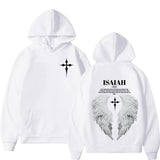 Aesthetic Christian Jesus Wing Bible Verse Hoodies