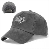 God Is Love Death Metal Denim Baseball Cap