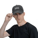 God Is Love Death Metal Denim Baseball Cap