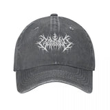 God Is Love Death Metal Denim Baseball Cap