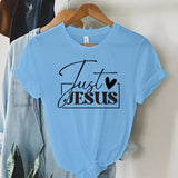 Graphic T-Shirt for Women - "Just Love Jesus" Summer Top