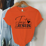 Graphic T-Shirt for Women - "Just Love Jesus" Summer Top