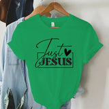 Graphic T-Shirt for Women - "Just Love Jesus" Summer Top