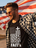 US Flag- Men American Patriotic Faith Long Sleeve Shirt