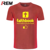 Jesus Wants to Be Your Friend Faithbook T Shirt 