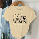 Graphic T-Shirt for Women - "Just Love Jesus" Summer Top