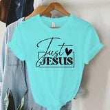 Graphic T-Shirt for Women - "Just Love Jesus" Summer Top